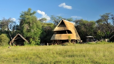 View of central Lodge area, The Hide, Hwange National Park