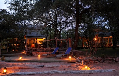 Main lodge area in the evening at Changa, Matusadona National Park