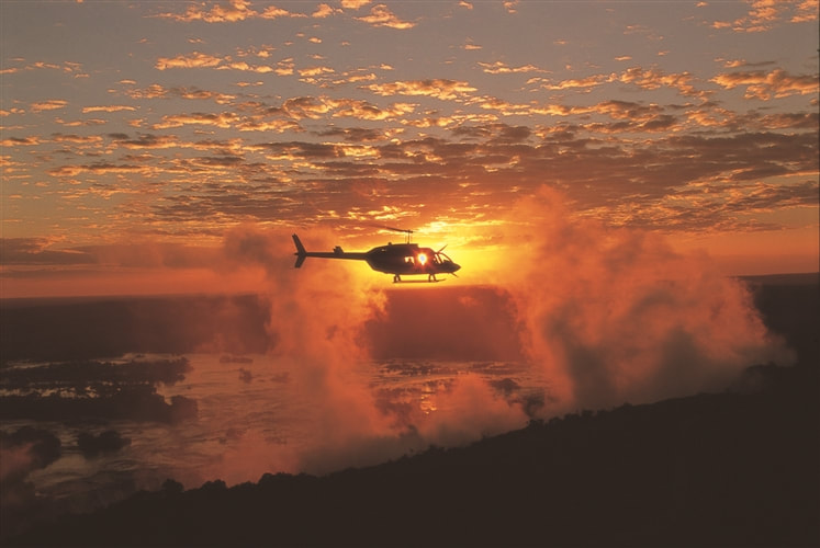 Helicopter Flight over Victoria Falls