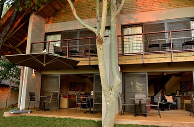 Exterior of rooms at Victoria Falls Safari Suites