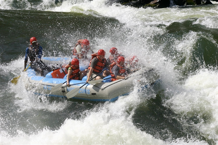 White water rafting, Victoria Falls